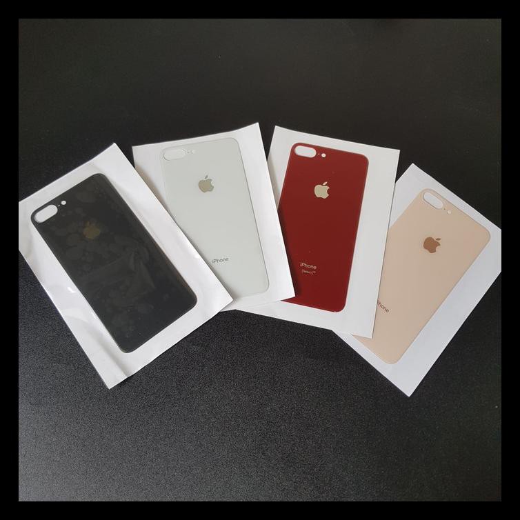 TERBARU BACKDOOR IPHONE 8 PLUS BACK GLASS COVER TUTUP BELAKANG CASING ORIGINAL - PUTIH