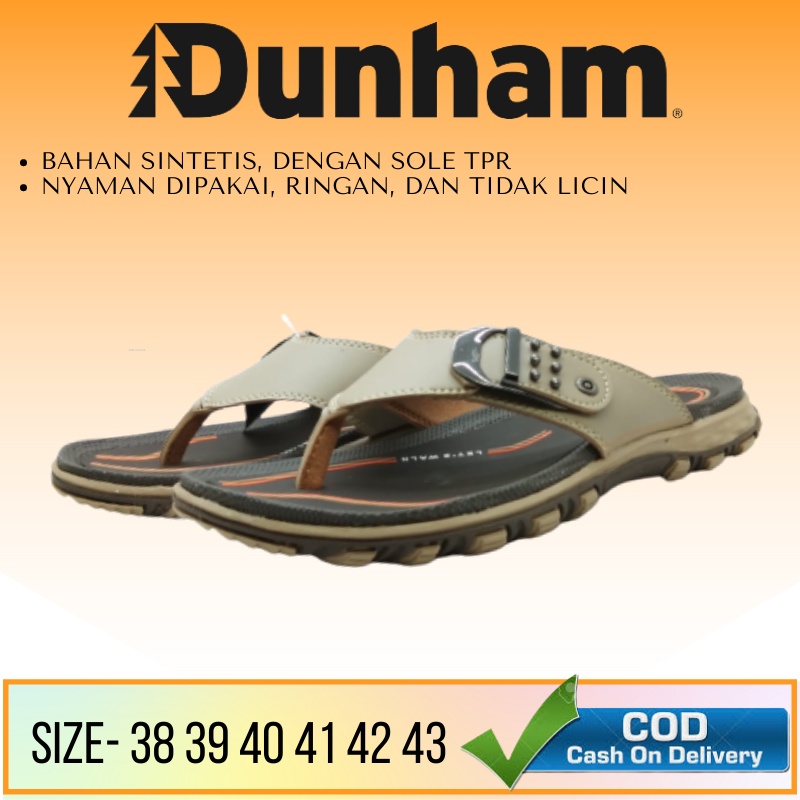 SANDAL JAPIT KULIT SINTETIS PRIA SENDAL LEBARAN DUNHAM GP 01