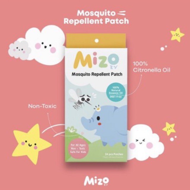 Mizo Mosquito Repellent Patch 24jam - Stiker Anti Nyamuk Bayi Aman