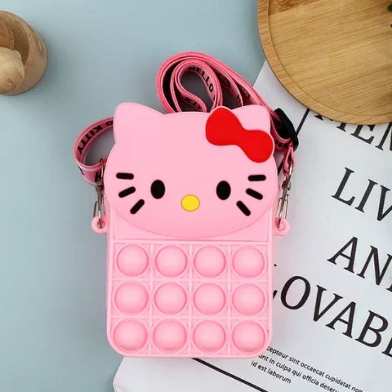 Tas Pop it Hello kitty mini LED