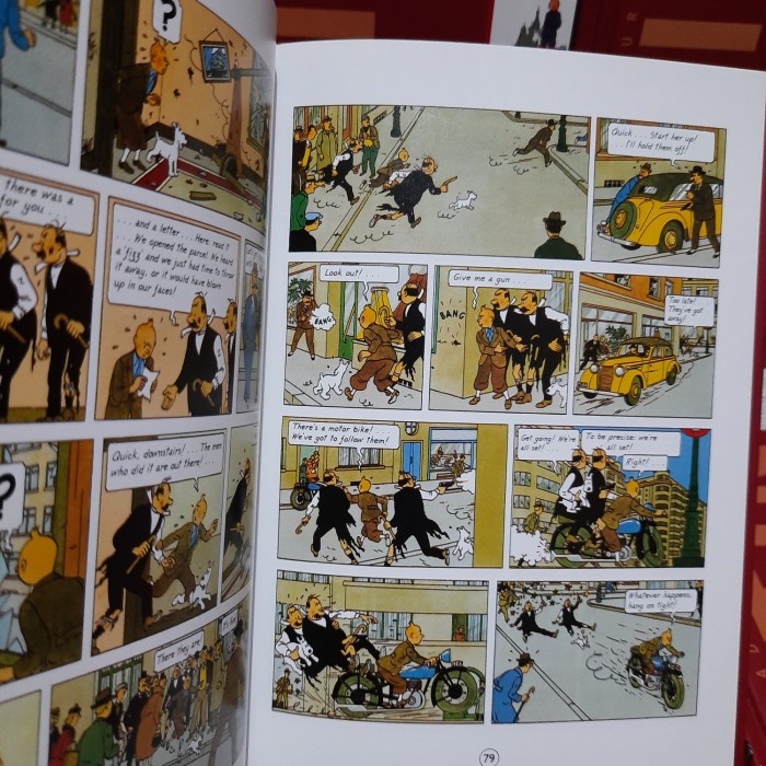 SUPER SALE the adventures of tintin gift set box / tintin book set