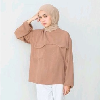 NEW ARRIVAL - Eveseitch - Mima Blouse - Blouse Wanita Cringkle