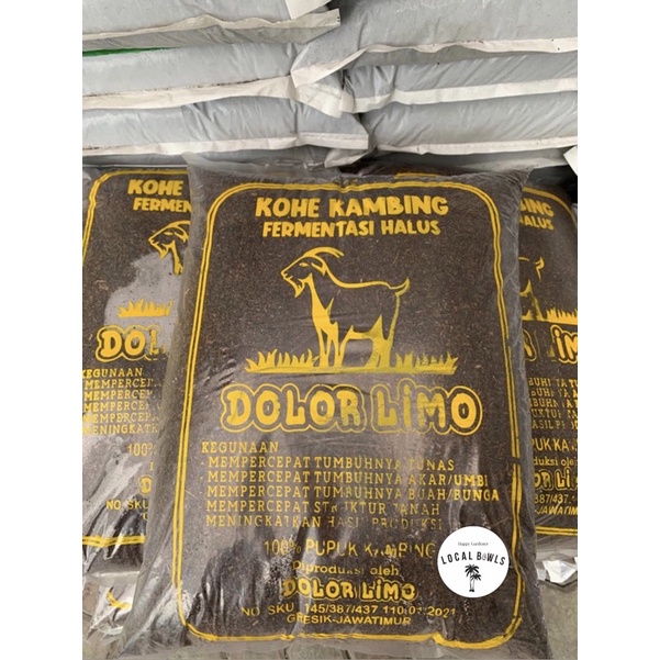 kompos kohe kambing fermentasi dolor limo