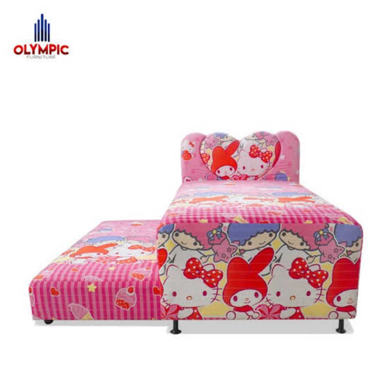 Springbed Olympic 2in1 sorong Hello Kitty / Twinbed Olympic Sorong Hello Kitty