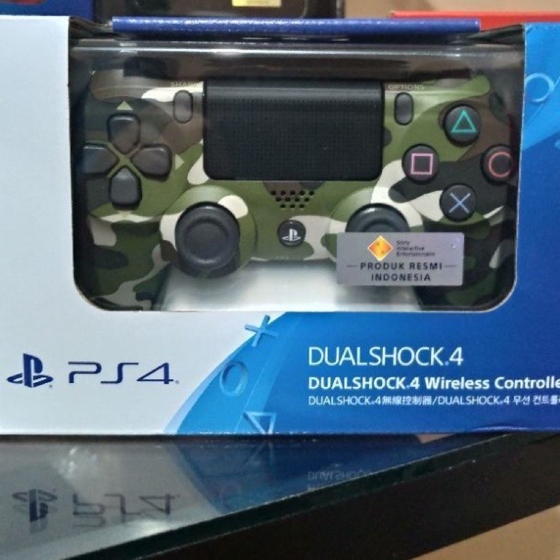 Stik PS4 Original Dualshock 4 PS4 Ori Mesin Camo Green Camouflage Hijau Army Dual Shock Stik PS 4 Controller Playstation 4 Dualshock4 Stick Wirelles Controller Hijau hitam biru red merah