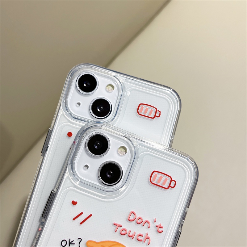 Soft case Transparan Motif Kartun Laki-Laki / Perempuan Untuk iphone 11 12 13 pro max x xs xr xsmax 7 8 plus