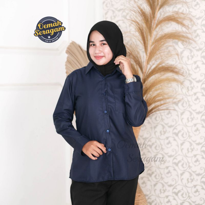 (M,L,XL)kemeja toyobo wanita/ Kemeja basic wanita /kemeja polos wanita