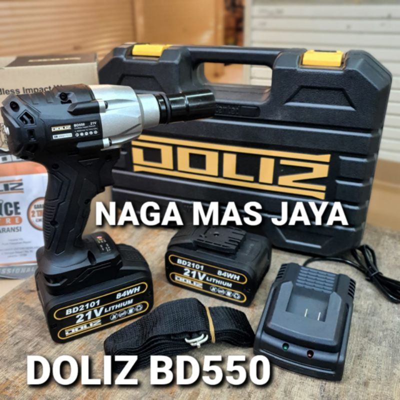 CORDLESS IMPACT WRENCH DOLIZ BD550 BRUSHLESS / MESIN BUKA BAUT RODA CORDLESS DOLIZ BD 550