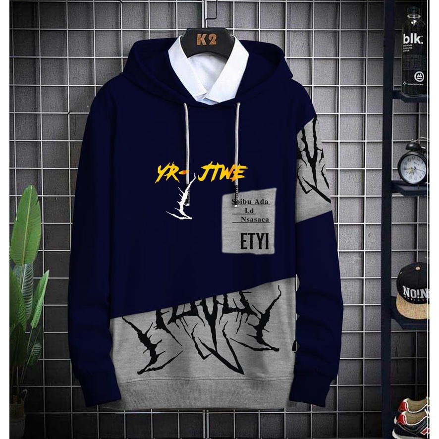 Hoodie Pria / Hodie Pria / Jaket Pria / Sweater Hoodie JTWE Bahan Fleece UK L-XL