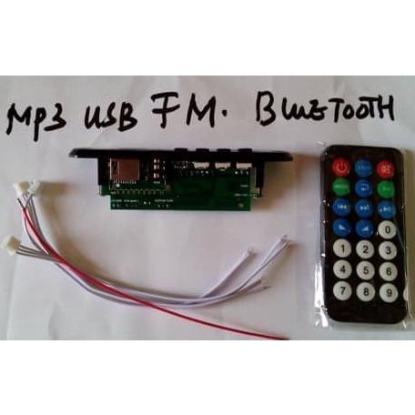 Bluetooth Mp3 Usb Fm Player Module Bonus Adaptor 220V Nivic00 Segera Beli