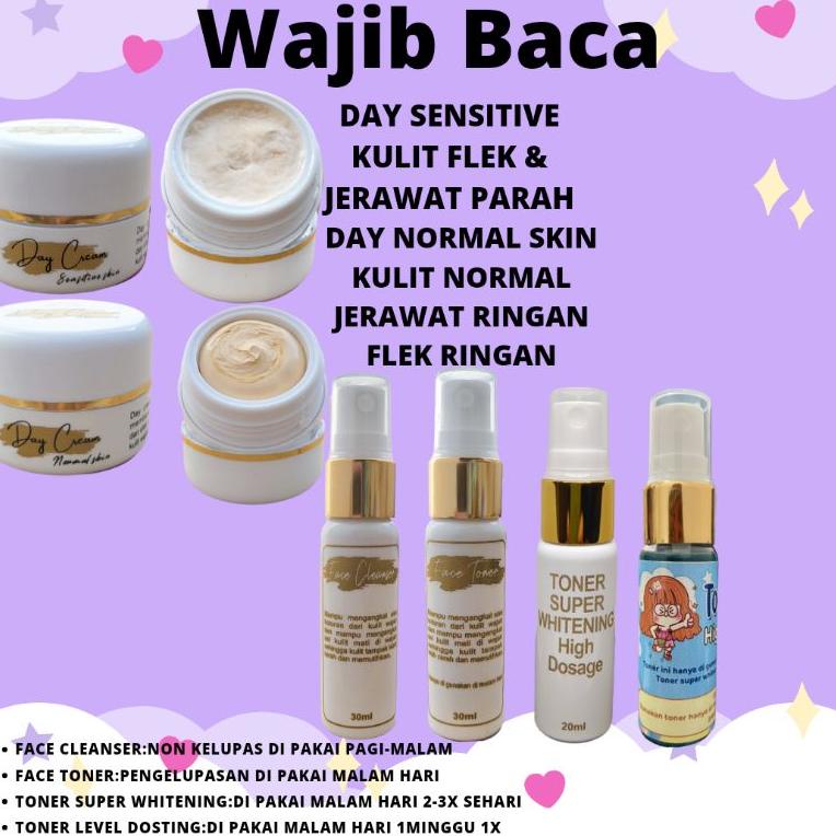 (Z5U9).. PEMUTIH WAJAH(PAKET STRONG + TONER STRONG KEMASAN BARU)PEMUTIH WAJAH/CREAM PEMUTIH/SKINCARE