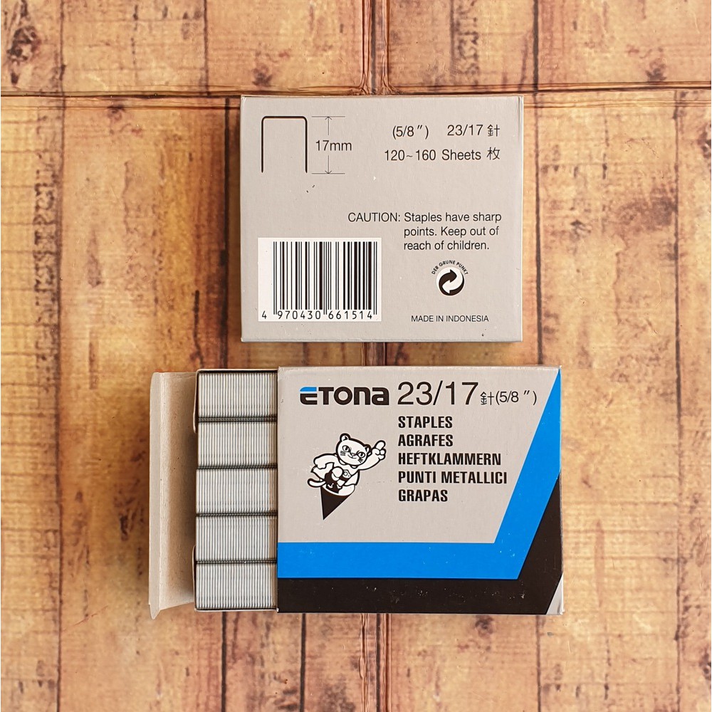 1Pack Kecil Isi Staples Etona 23/17 - Isi Staples Jilid Etona 2317