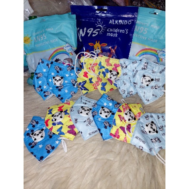 11.11 Masker Anak Respirator ALKINDO KN95 EARLOOP ORIGINAL MOTIF_Protections Kids