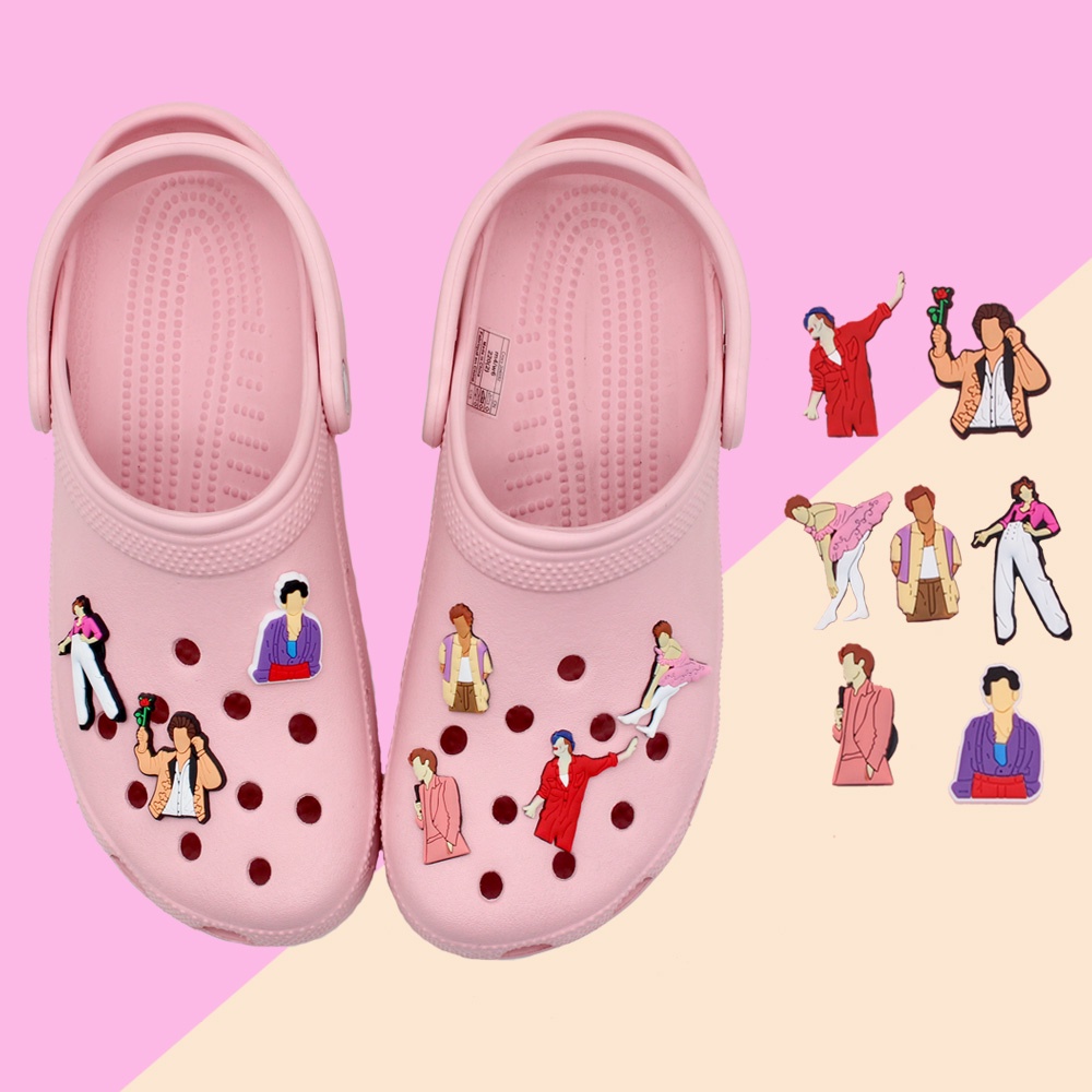 Karakter penyanyi kartun shoe Gesper Crocs Pin charms Jibbitz 1pcs sandal Lubang Sepatu decorate accessories DIY Dapat Dilepas aksesoris sepatu