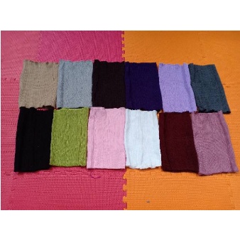 BANDANA CIPUT RAJUT BEST SELLER 1 WARNA DAN 2 WARNA