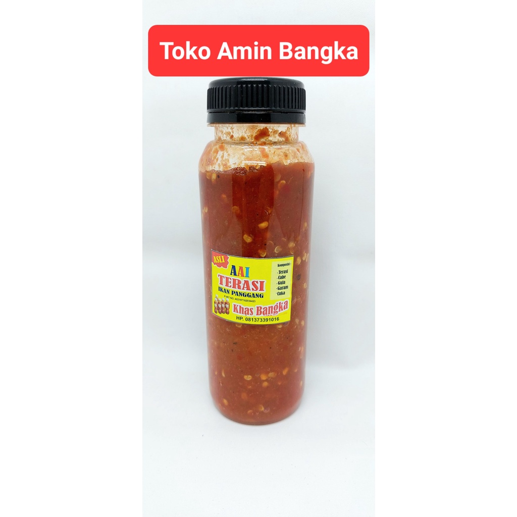 

Sambal Terasi Ikan Panggang Khas Bangka Cap AAI