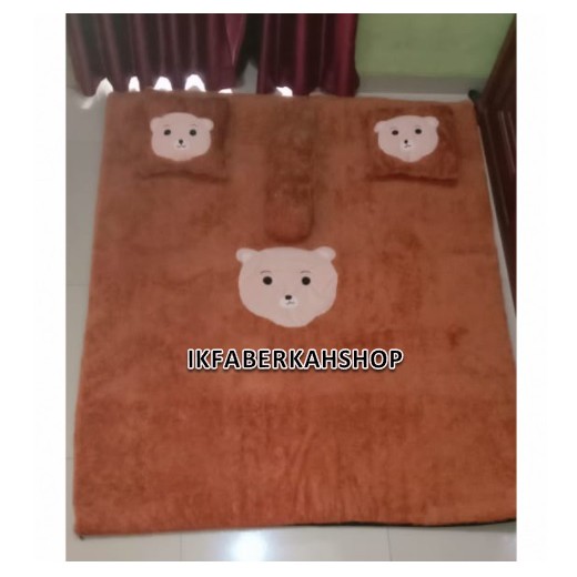 Surpet Kasur Bulu Tebal Karakter  Kasur Lantai Depan TV Surpet Karakter Murah Ukuran 140X180X5 CM