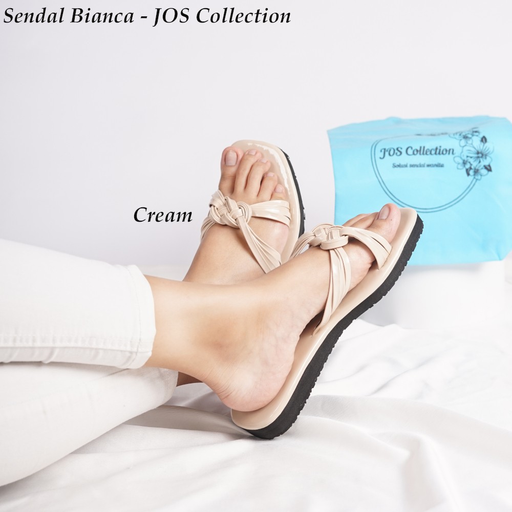 Sandal Wedges Wanita Model Selop - Bianca by JOS Collection