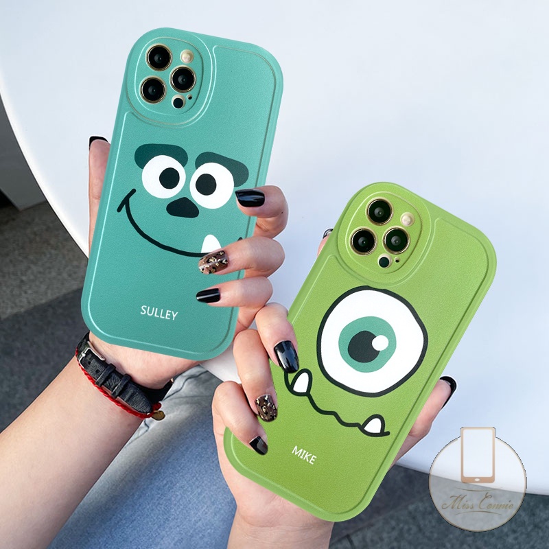 Casing Monster Bermata Besar Kecil Yang Indah Kompatibel Untuk iPhone 7Plus 8Plus XR 12 13 11 14 Pro Max8 7 6 6S Plus X XS MAX SE 2020monsters University Anti-Drop Lembut TPU Penutup Belakang