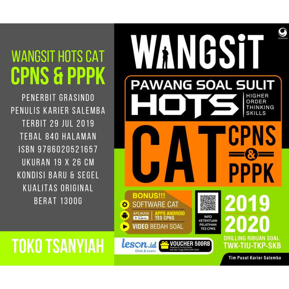 Buku Kisi Kisi Cpns Latihan Soal Cpns Wangsit Hots Cat Cpns Pppk Buku Soal Soal Test Cpns Shopee Indonesia