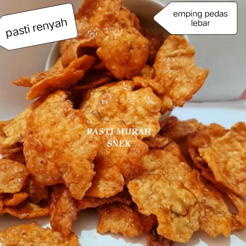 

1KG Emping pedas besar renyah bangetttt