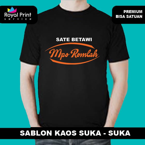 sablon kaos satuan,sablon kaos warung makan,sablon kaos komunitas,sablon kaos murah,sablon premium