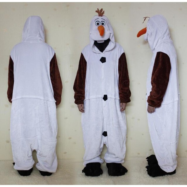 BAJU ONESIE BONEKA OLAF FROZEN KOSTUM PESTA COSPLAY