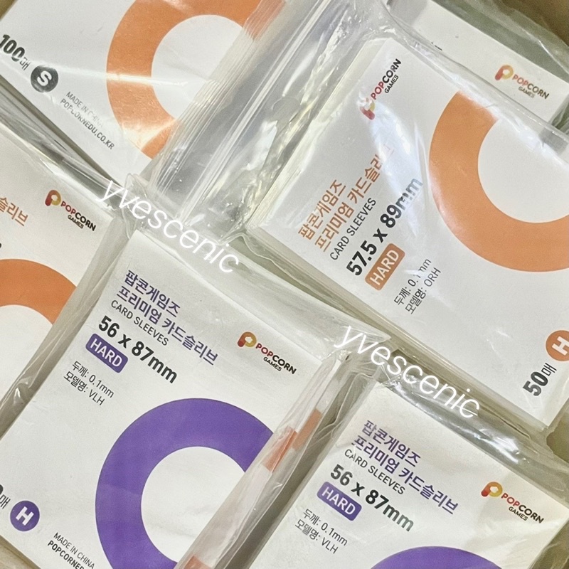 Popcorn Inner Sleeve Photocard 56 x 87 mm | 57.5 x 89 mm | Tipe Hard Soft | 50 - 100 micron | Plasti