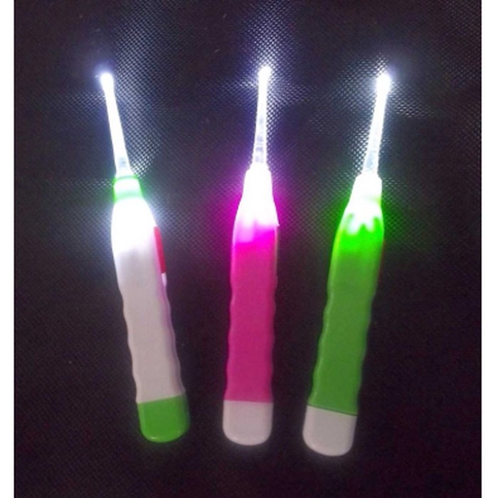 Pembersih Telinga LED / Earpick Flashlight / Korek Kuping Lampu Anak /Korek kuping LED