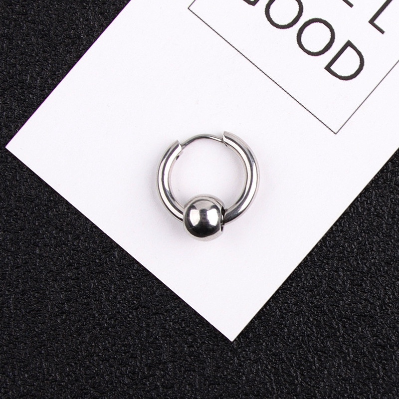 Single Korean Temperament Bundy Earrings Personality Hip Hop Earring for Men and Women