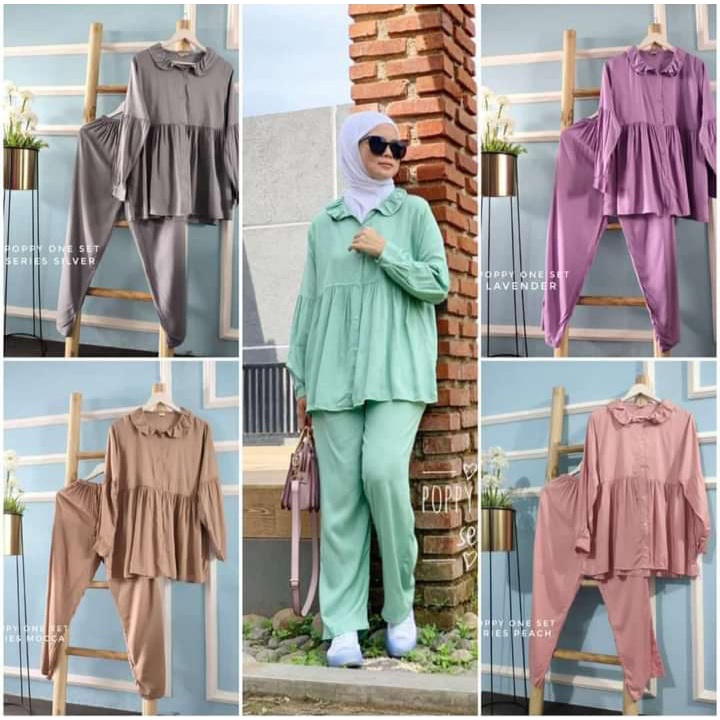 One set wanita / One set Jumbo / One set wanita jumbo / setcel rayon / Poppy One Set  LD120 / one set Poppy Jumbo/ One set wanita Poppy / Setcel Polos JUMBO/ Poppy Setcel JUMBO/ OneSet Wanita Jumbo/ setcel Jumbo