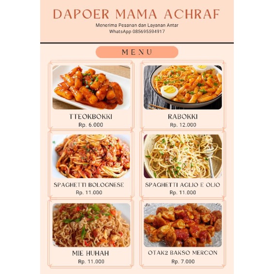 

Tteokbokki DAPOER MAMA ACHRAF