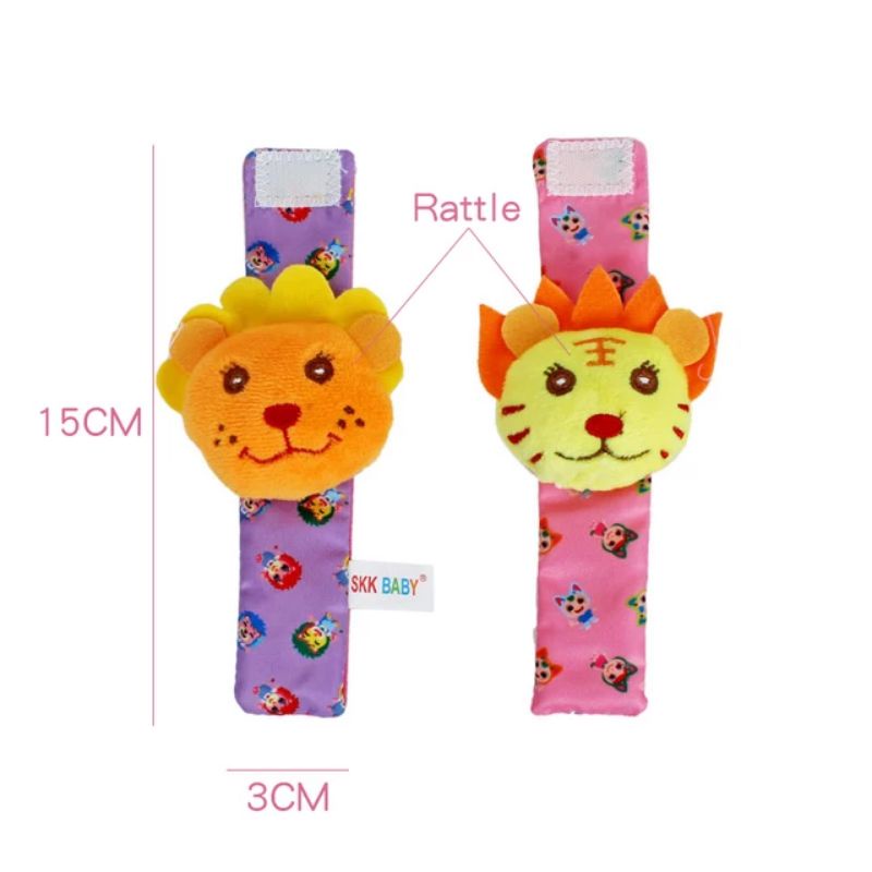 New Gelang Rattle Bayi Untuk Kaki Tangan Lucu