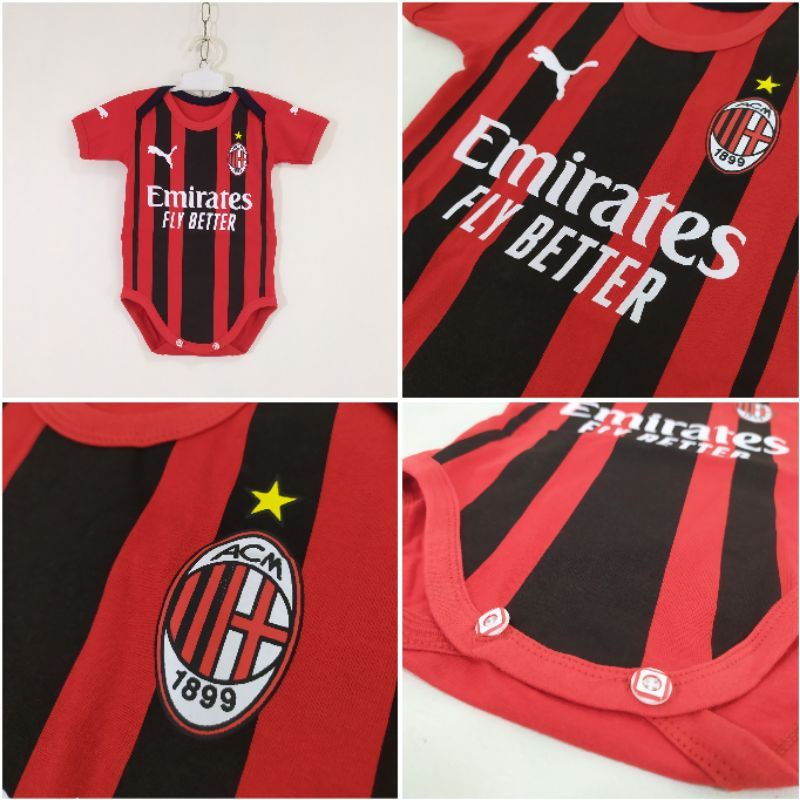 Jersey Jumper Baby Milan dan  Madrid nameset Ronaldo