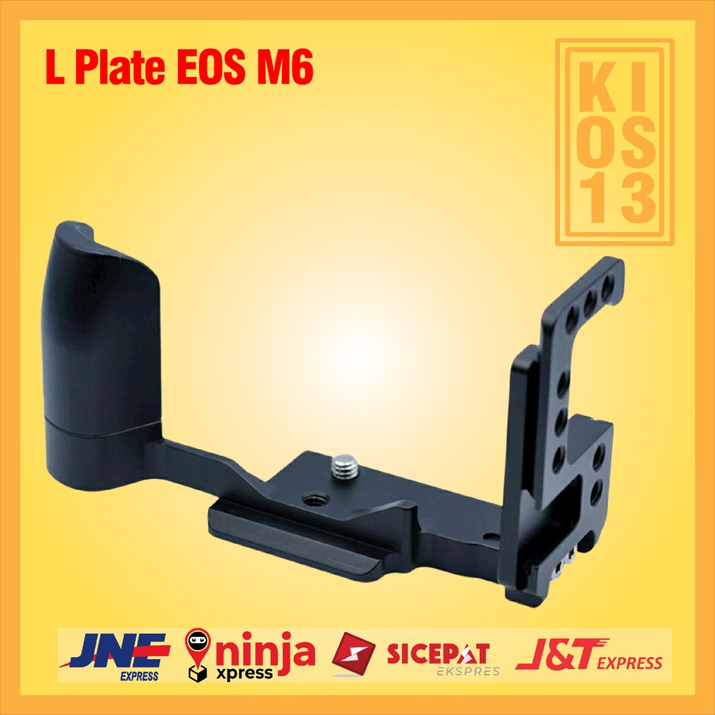 Quick Release L Plate EOS M6 Vertical Bracket Hand Grip with Cold Shoe QR L Plat Pelat Body Camera C