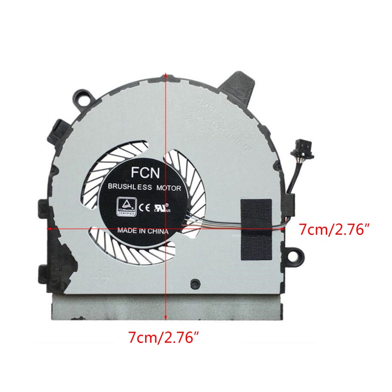 Vivi New forDell Untuk Inspiron13 7391 13 7390 2-in-1 CPU Cooling Fan DC5V 0.5A Brushl