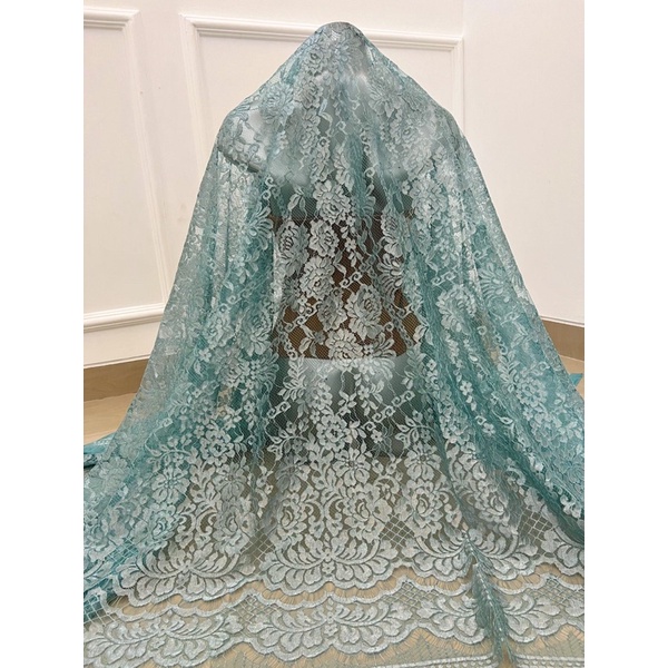 cerry kebaya kain ysl metalik bunga silang