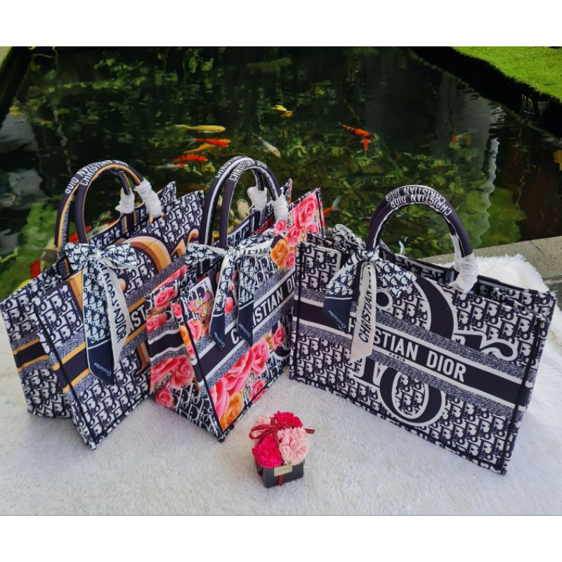 TAS WANITA TOTE KANVAS BEST SELLER Kode 07333