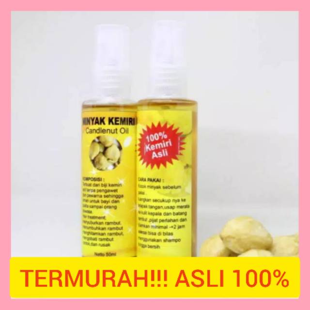 MIINYAK KEMIRI ASLI(TANPA CAMPURAN )penumbuh Rambut bayi penumbuh rambut botak