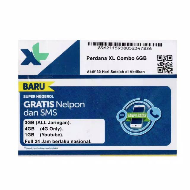 PERDANA KUOTA XL 8GB