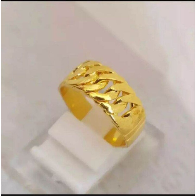 cincin rantai 03, cincin perhiasan fashion wanita terbaru, perhiasan mirip mas asli, perhiasan berlapis emas 24 k, cincin wanita import, cincin pasangan tunangan,cincin korea