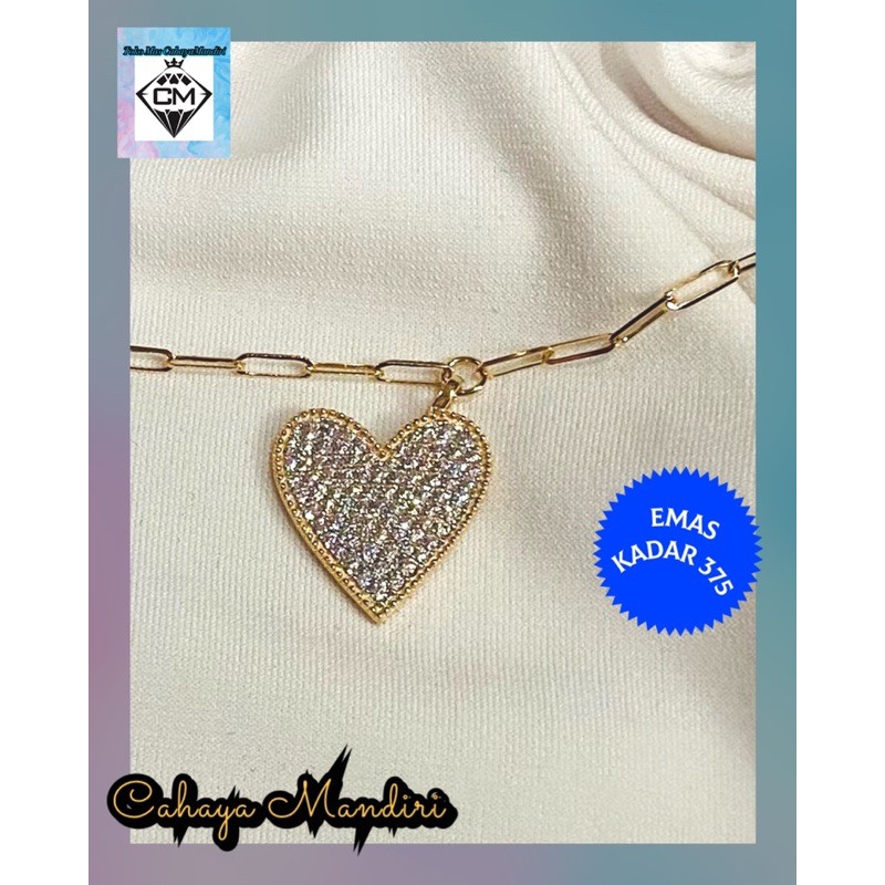 Gelang rantai emas kadar 375 (8K) Berat 2,65 Gram