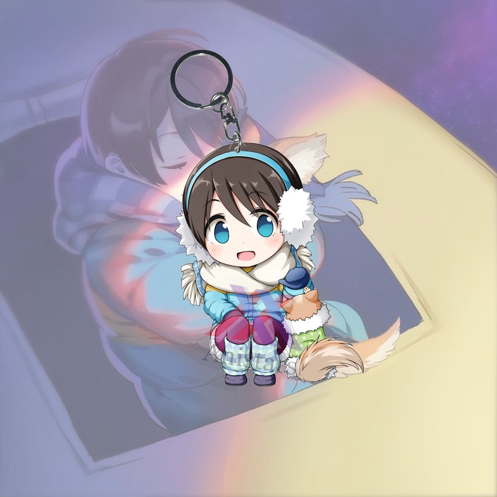 Gantungan Kunci Anime Yuru Camp Saitou Ena Ganci - Key Chain - Souvenir - Anime