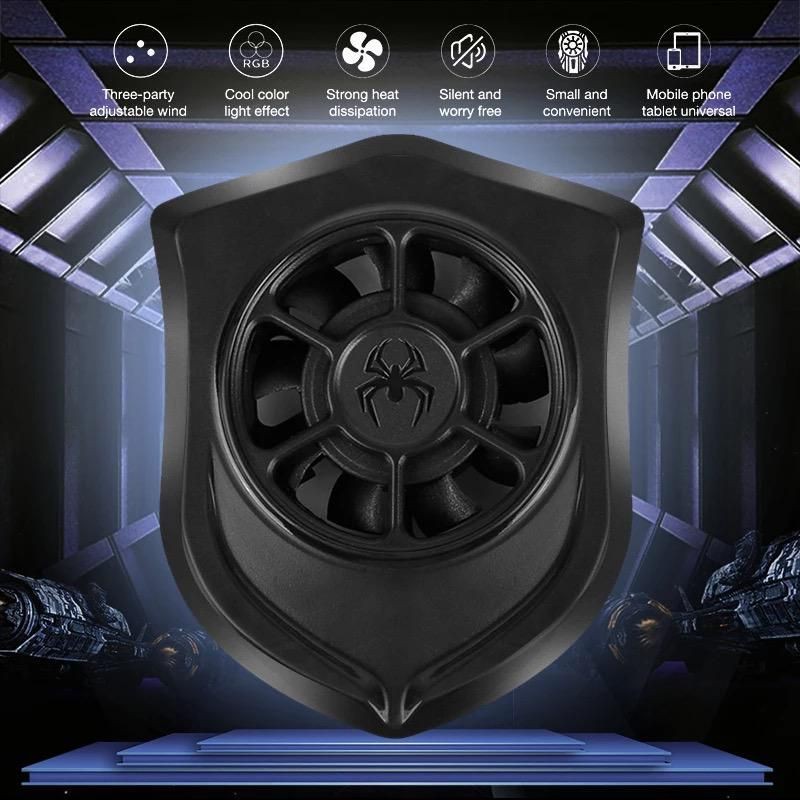 Universal Cooling Fan Hurricane mobile phone cooler radiator mini portable for MLBB CODM PUBG LOKI Cooler Set Tv Box Pendingin Tv Box