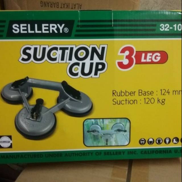 KOP KACA KAKI 3 SELLERY KAKI 3 SUCTION CUP SELLERY 3 LEG