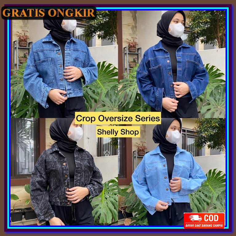 Jaket Jeans 2022 Terbaru Jens Levis Kekinian s Jacket 2021 Wanita M Jaket Jeans Wanita Crop Overs