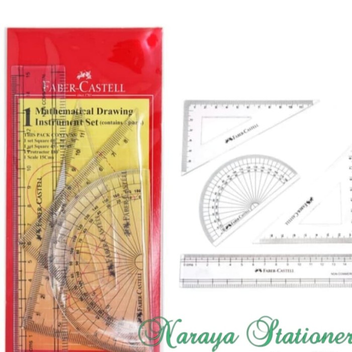 

Produk Faber-Castell Mathematics Drawing Instrumen Set / Penggaris Set Gilaa!!!