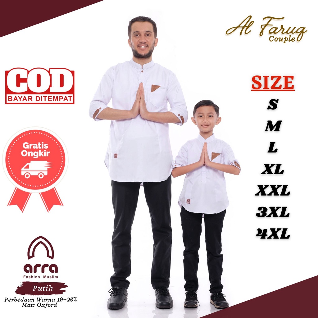 Baju Cuople Ayah dan Anak Laki-laki Fahion Couple Koko Ayah Remaja Anak Laki-laki Seragaman Koko Sam
