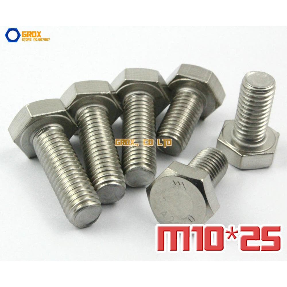 BAUT HEXAGON STAINLESS STEEL M10X25
