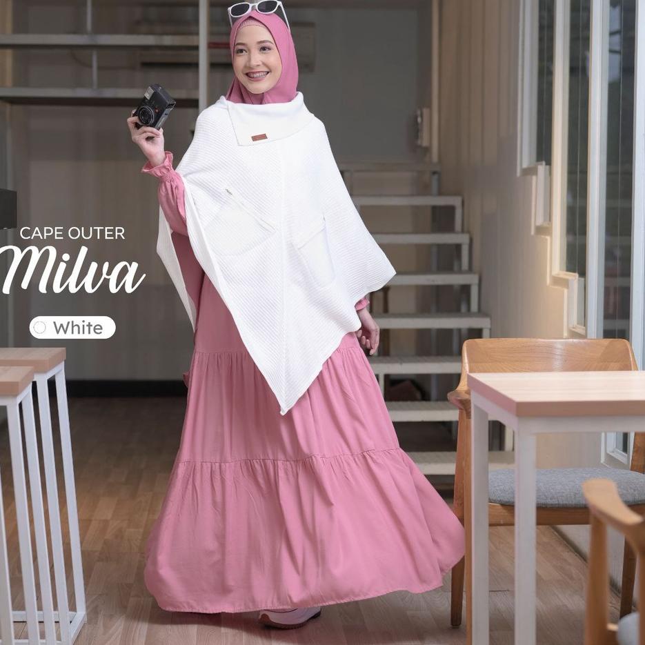 ⇸ Cape Outer Jilbab Premium Hijab Premium Kerudung Premium Outer Jilbab Outer Hijab Cape-Outer Rajut